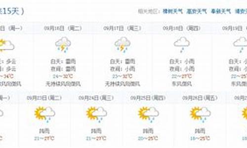 宜春天气15天_宜春天气15天至30天